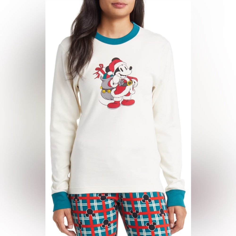 Hanna Andersson x DISNEY Mickey Mouse Classic Holiday Organic Cotton Pajama Top